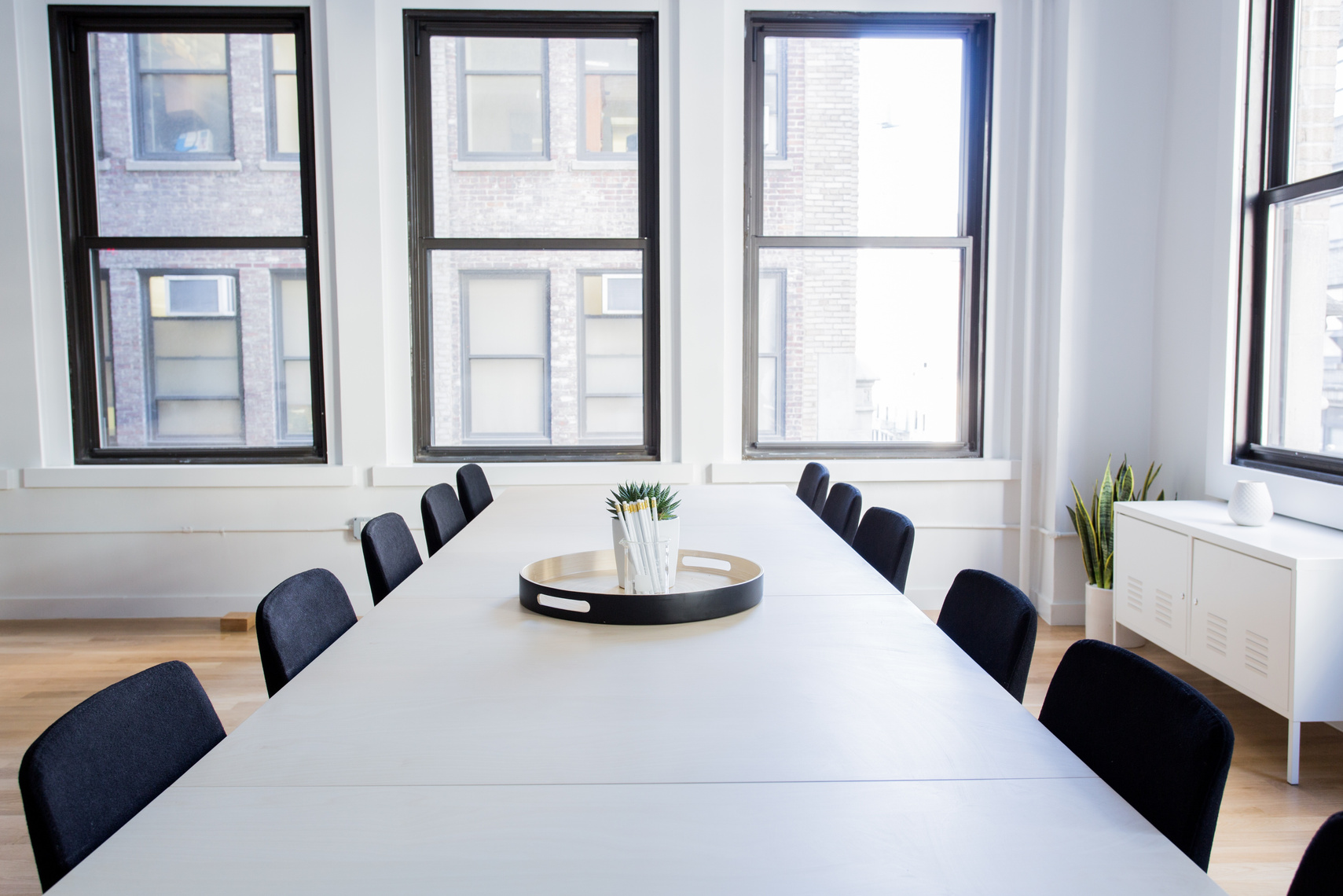 Empty Table in a Office Room